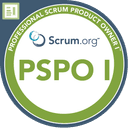 Zertifikat von Professional Scrum Product Owner™ 1